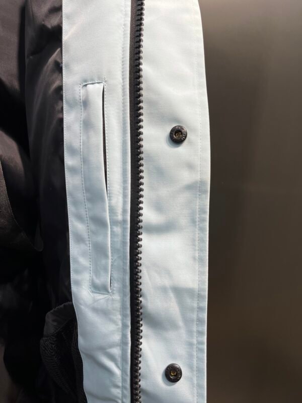 CG Fur-Trim Hooded Jacket with Utility Pockets - Ice Blue