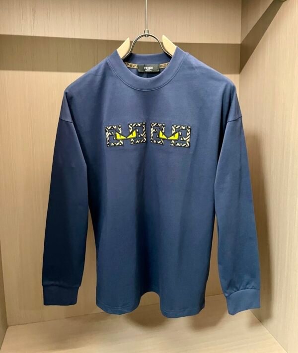 21d39a5e FND Crew Neck Jumper - Navy Blue