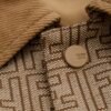 FND Monogram Snap-Button Jacket - Brown