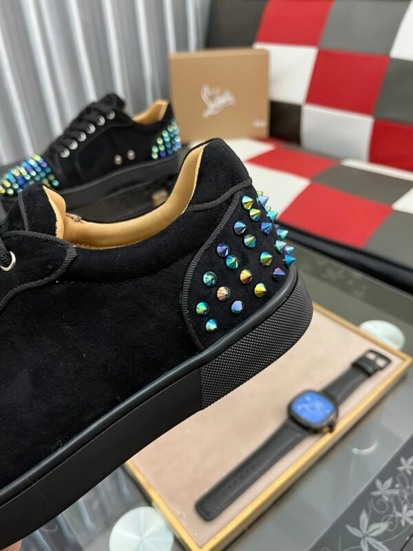 CLB Low-Top Trainers with Studded Toe and Heel Detail - Black