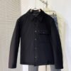 BRBY Check Jacket with Snap Buttons - Black