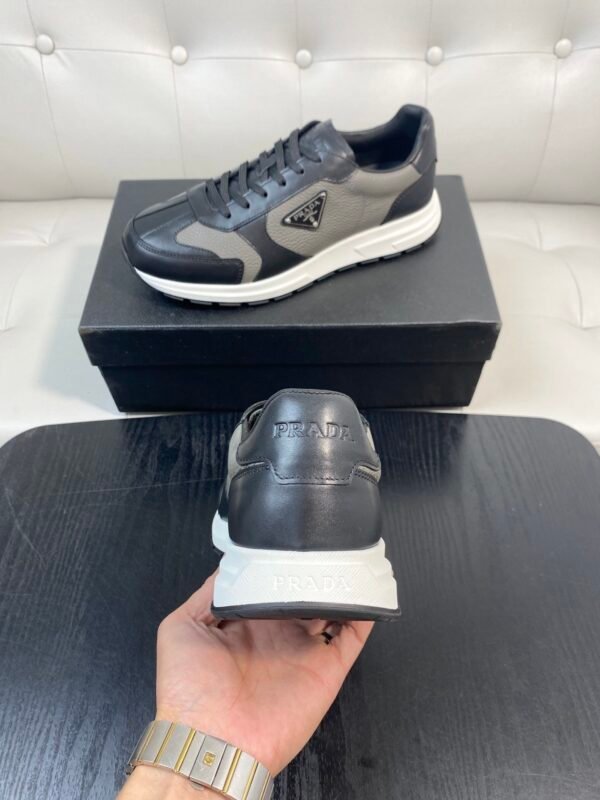 PRDA Low-Top Trainers with Contrast Panels - Black/Grey