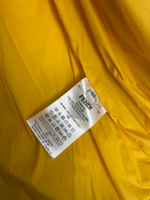 FND Hooded Puffer Jacket with Contrast Lining - Navy Blue