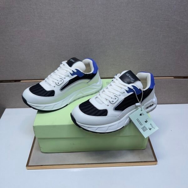 OFFW Trainers with Blue and Black Accents