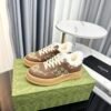2619c518 GCCI Monogram Trainers with Plush-Lined Collar - Brown