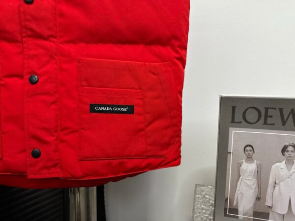 CG Puffer Gilet with Front Pockets - Red