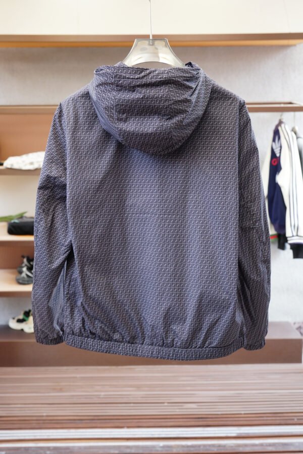 FND All-Over Monogram Hooded Jacket