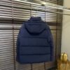 BRBY Hooded Padded Puffer Jacket - Navy Blue