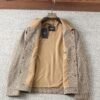 FND Monogram Snap-Button Jacket - Beige