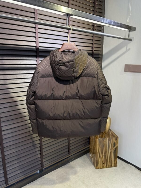 2a59a616 FND Hooded Puffer Jacket with Contrast Lining