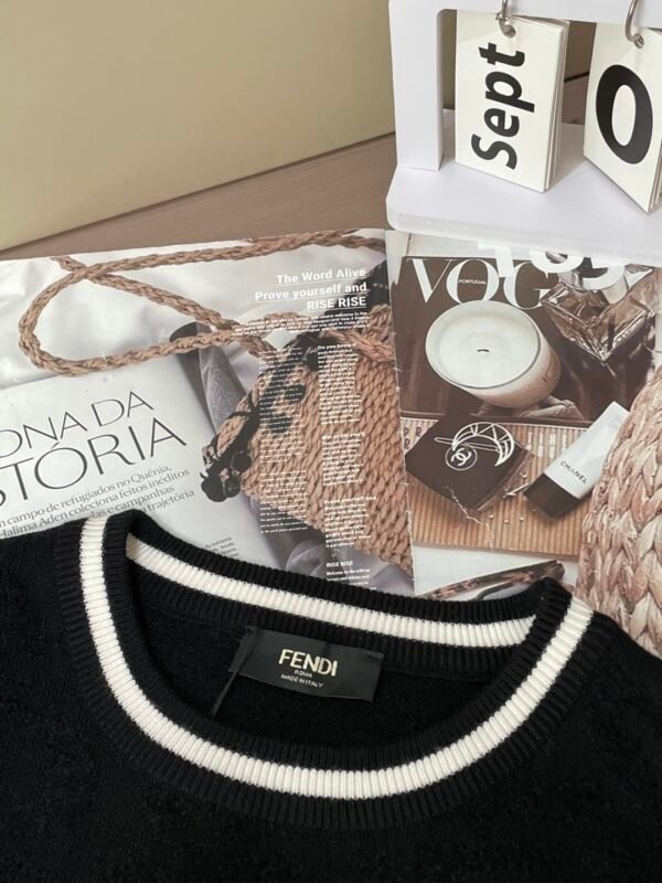 FND Embroidered Logo Crew Neck Jumper - Black