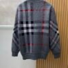2acd1d00 BRBY Check Knit Crew Neck Jumper - Grey