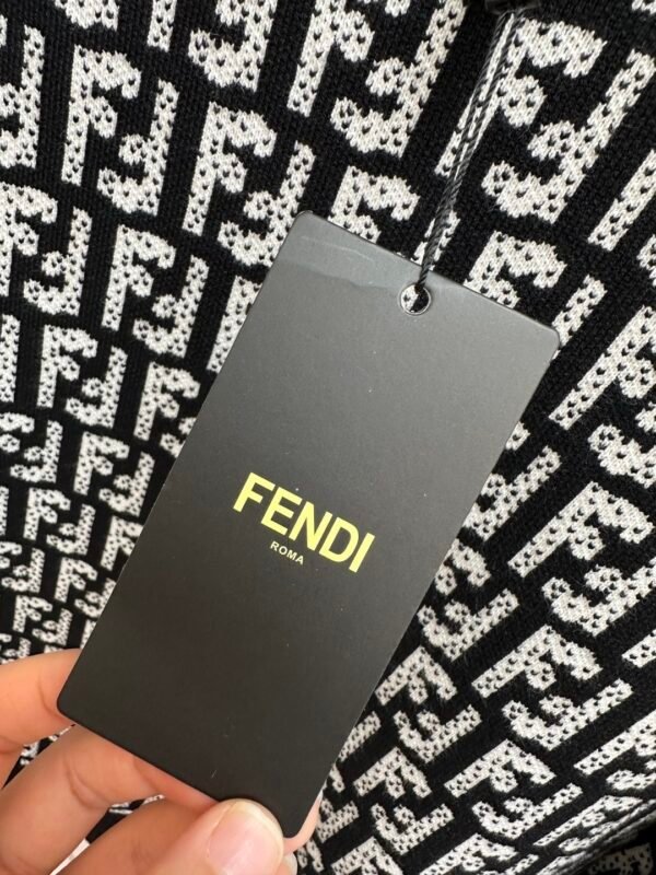 2b11ba1d FND Monogram Crew Neck Jumper - Black