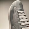 2b31ace2 PRDA Trainers with Mesh Panels and Contrast Smooth Overlays - Grey