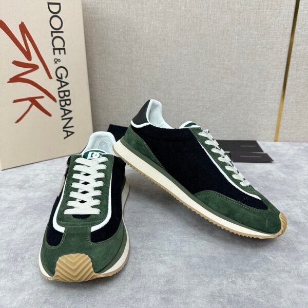 2b84271c DG Low-Top Trainers with Green & Black Contrast Panels