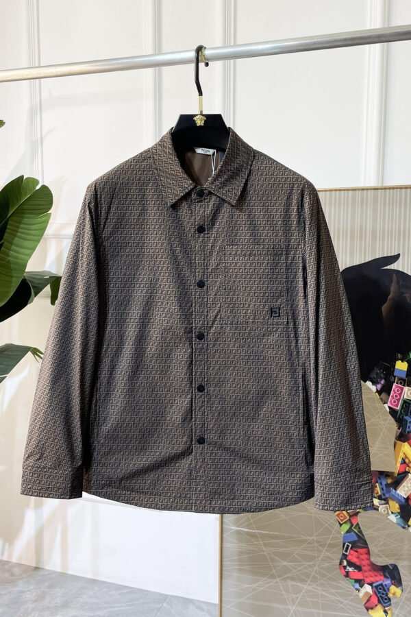 FND All-Over Monogram Front Fastening Jacket