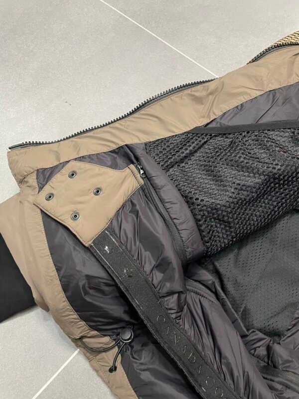 CG Hooded Zip-Up Puffer Jacket - Beige