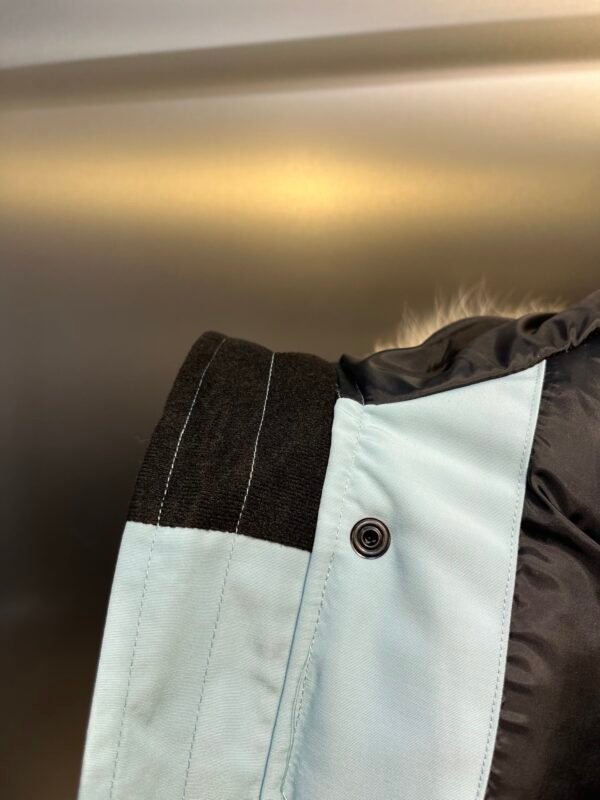 CG Fur-Trim Hooded Jacket with Utility Pockets - Ice Blue