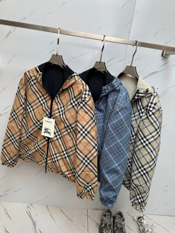 BRBY Hooded Check Jacket