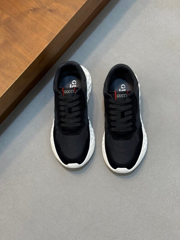 2d7fa04b GCCI Trainers with Contrast Panels and Textured Sole - Black