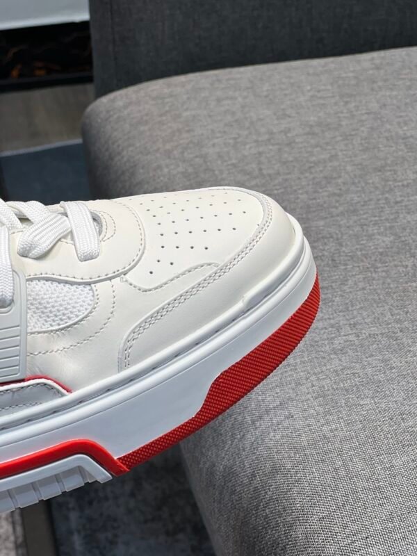 2dac37ed CLB Trainers with Multi-Panel Details and Studded Heel - Red/White