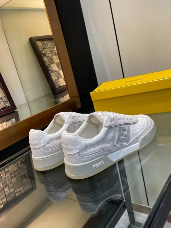 2e84800e FND Low-Top Trainers with Logo Panel - White/Light Grey