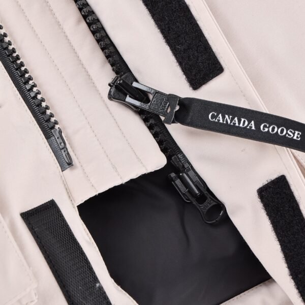 CG Utility Parka Coat with Fur-Trim Hood - White