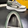 FND Low-Top Trainers with Subtle Green Accents -Grey/White