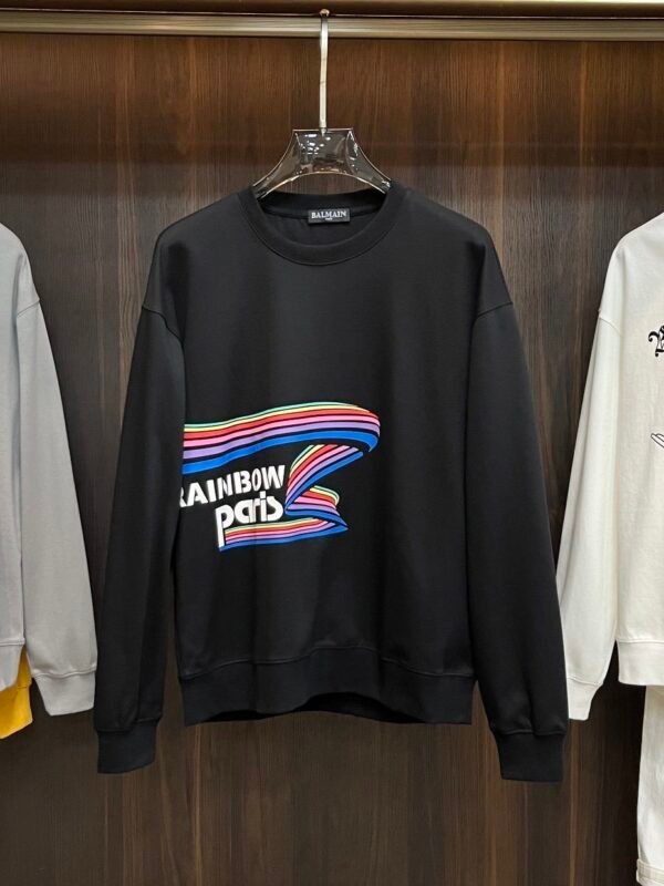 BLMN Rainbow Paris Printed Long-Sleeve Tee Jumper