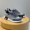 3 HRMS Leather & Suede Trainers – Grey with Black Accents