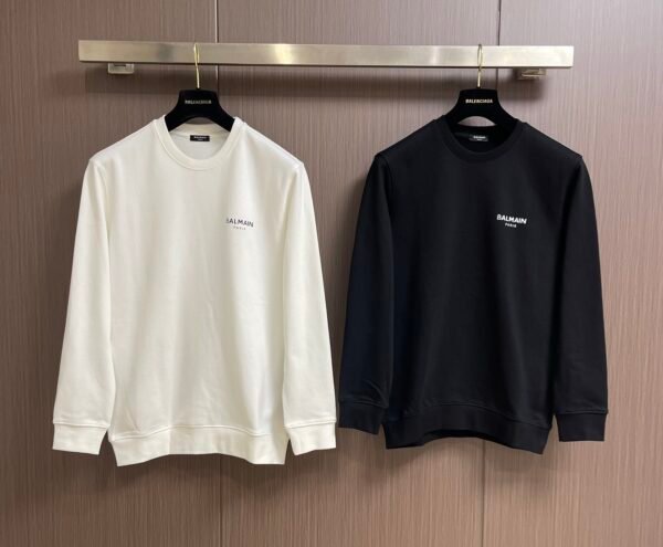 BLMN Logo-Print Crewneck Cotton Jumper - Black