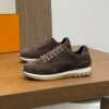 3 HRMS Low-Top Suede Trail Trainers - Brown