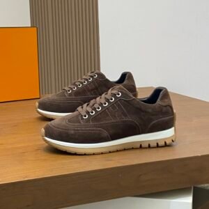 HRMS Low-Top Suede Trail Trainers - Brown