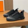 HRMS Mesh Low-Top Trainers – Triple Black