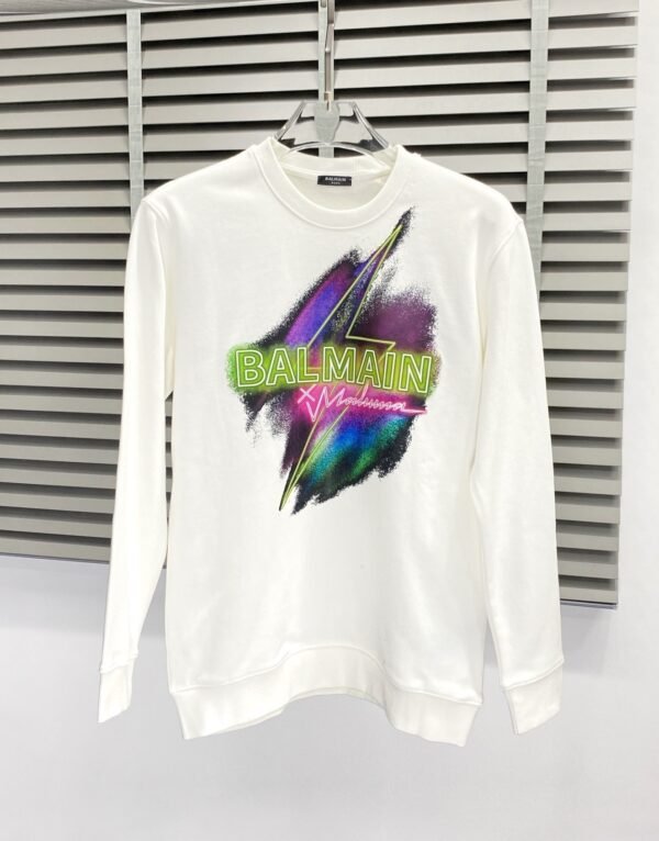 BLMN Logo Multicolor Graphic Design Crewneck Jumper