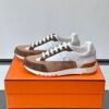 HRMS Low-Top Suede & Leather Trail Trainers – Brown & White Contrast