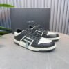 AMR Skel Leather Trainers – White & Black with Glitter Panels