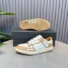 3 AMR Skel Leather Trainers – Alabaster with White Accents