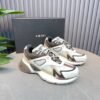3 AMR Mesh & Leather Runner Trainers - White & Brown