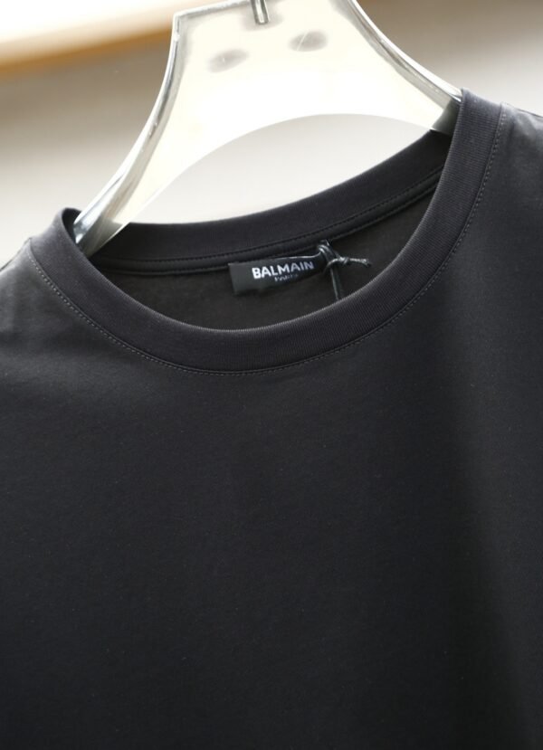 3 BLMN Side Logo Cotton T-Shirt – White