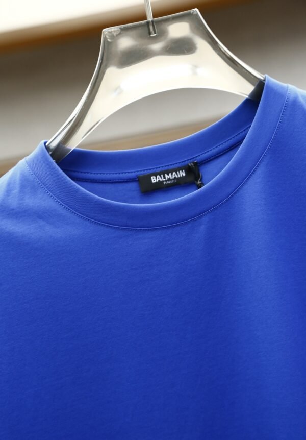 3 BLMN Side Logo Cotton T-Shirt – Blue