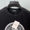 3 BLMN Paris Coin Logo Flocked T-Shirt - Black