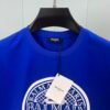 3 BLMN Paris Coin Logo Flocked T-Shirt – Blue