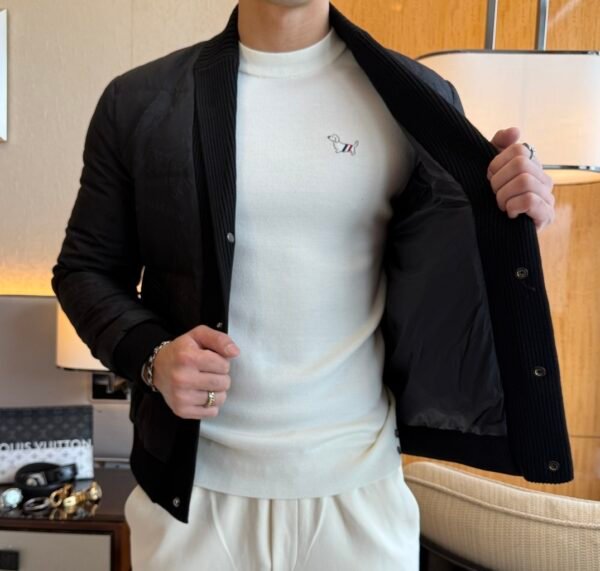 VRSC Jeans Couture Quilted Puffer Jacket - Black