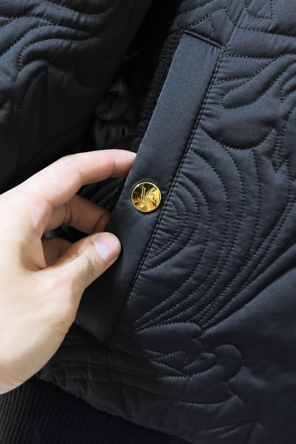 VRSC Quilted Barocco Bomber Jacket - Gold Buttons
