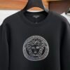 VRSC Silver Medusa Medallion Print Cotton Jumper - Black