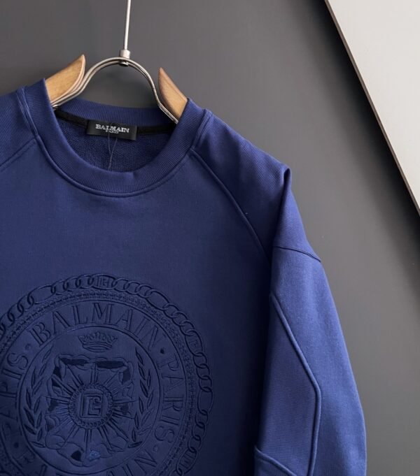 BLMN Embroidered Medal Logo Jumper - Blue