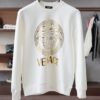 VRSC Medusa Medallion Gold-Tone Logo Print Jumper - Black
