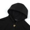 VRSC La Medusa Cotton Hoodie with Gold-Tone Hardware – Black