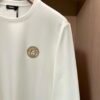 VRSC Gold-Tone Medusa Embossed Logo Slim-Fit Knit Jumper – White